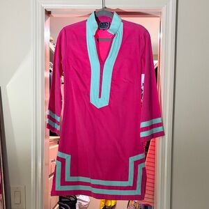 Sail to Sable Pink and Aqua Dress